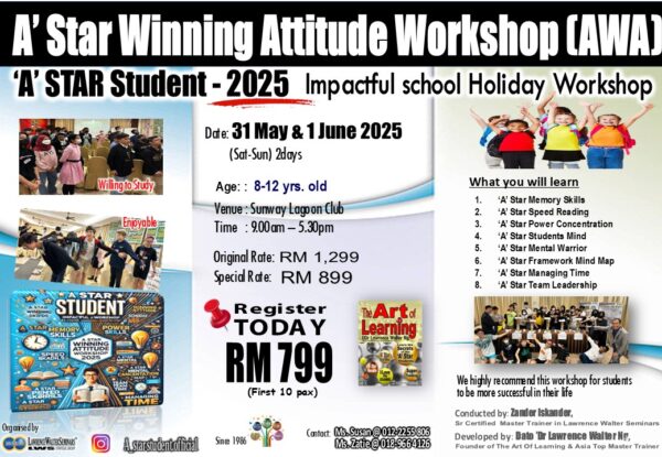 2025 'A' Star Student Impactful School Holiday Workshop by Zander ISkander